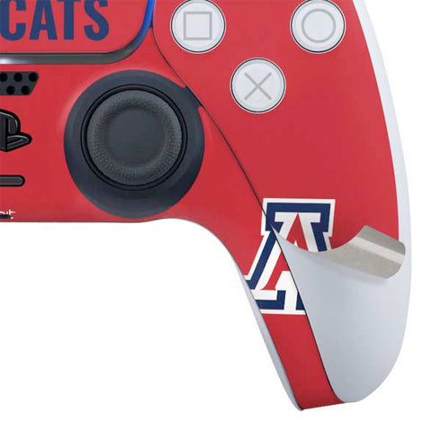 University of Arizona Wildcats Logo Split Red PS5 Controller Skin